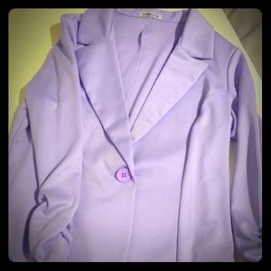 Lavender Stretch Blazer Large